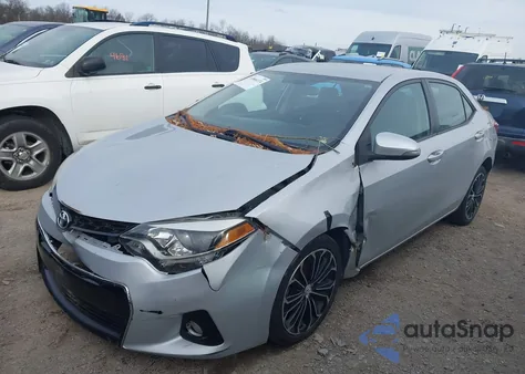 2015 Toyota Corolla S Plus из США, поврежденный, VIN 2T1BURHE4FC257811